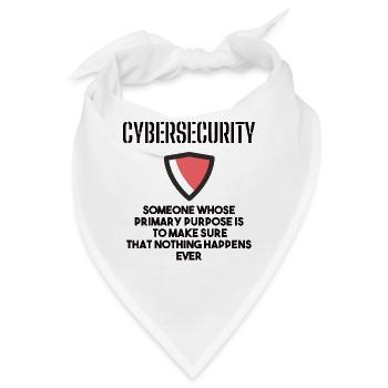 Cybersecurity - IT-Sicherheit Informatiker - Bandana - Weiß - Vorne