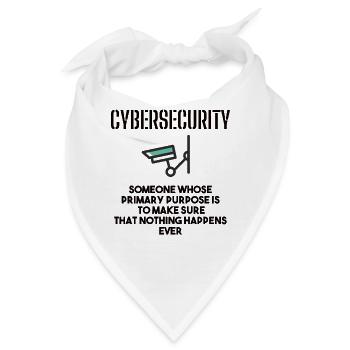 Cybersecurity - IT-Sicherheit Informatiker - Bandana - Weiß - Vorne