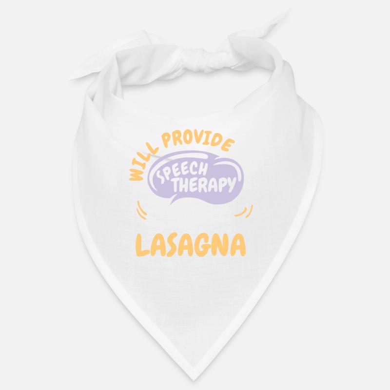 Provide Speech Therapy for Lasagna Funny Speech Bandana