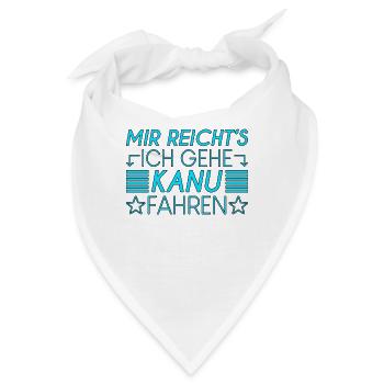 Kanusport Spruch - Bandana - Weiß - Vorne