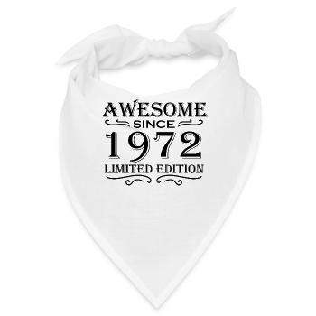1972 - Jahrgang 1972 - Bandana - Weiß - Vorne