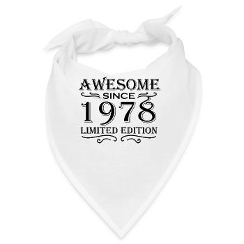 1978 - Jahrgang 1978 - Bandana - Weiß - Vorne