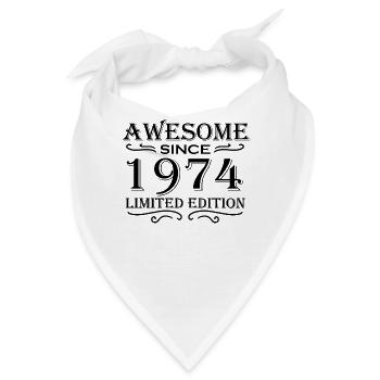 1974 - Jahrgang 1974 - Bandana - Weiß - Vorne