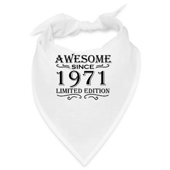1971 - Jahrgang 1971 - Bandana - Weiß - Vorne