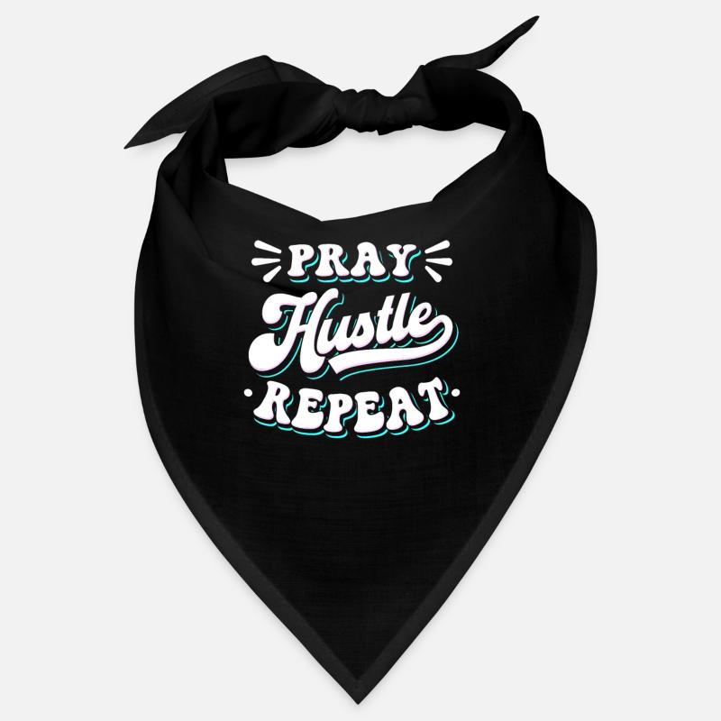 Pray Hustle Christ Jesus Entrepreneur Bandana
