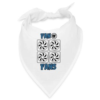 Fan Von Fans Hvac techniker Klimatechnike - Bandana - Weiß - Vorne