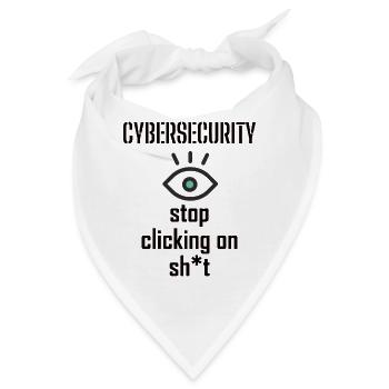 Cybersecurity - IT-Sicherheit Informatiker - Bandana - Weiß - Vorne