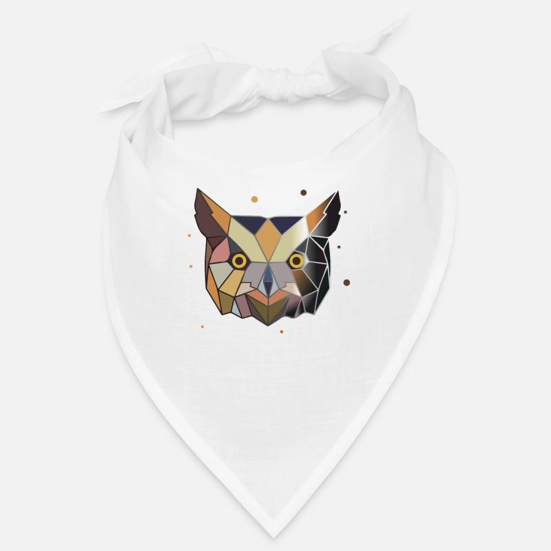 Eule Polygon Kunst Tier Geometrie Bandana