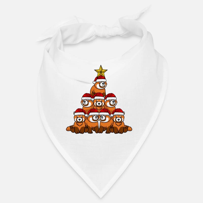 Panda Christmas Tree Bandana