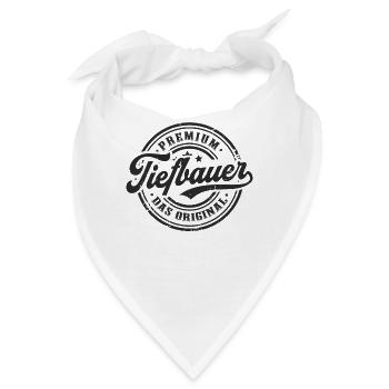 Tiefbauer Original Vintage Tiefbau - Bandana - Weiß - Vorne