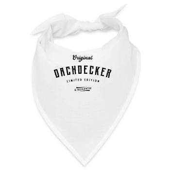 Dachdecker Limited Edition Lustiges Dachdecken - Bandana - Weiß - Vorne