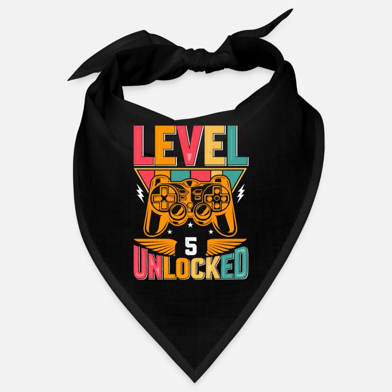 Level 5 Freigeschaltet Awesome seit 2018 Funny Gamer Bandana