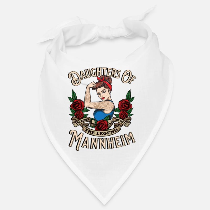 Mannheim Frau Geschenk filles de Mannheim Bandana