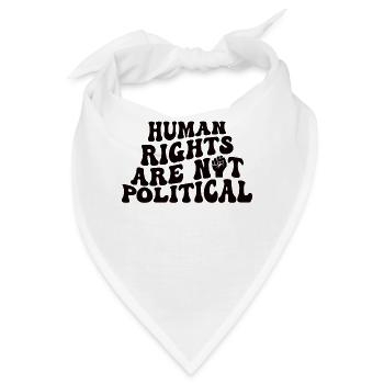 Menschenrechte Politik Freiheit Demonstrieren - Bandana - Weiß - Vorne