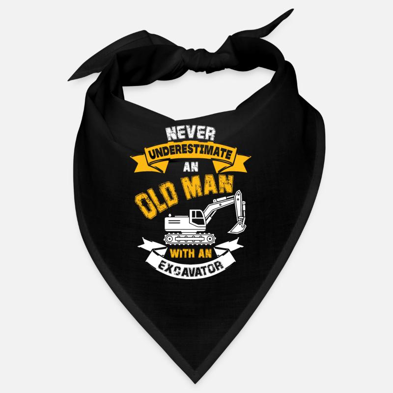 Unterschätze nie einen Baggerfahrer Bandana