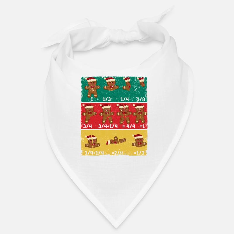 Christmas Math Teacher Break Gingerbread Cookie Bandana