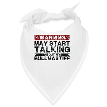 Apropos Bullmastiff - Bandana - Weiß - Vorne