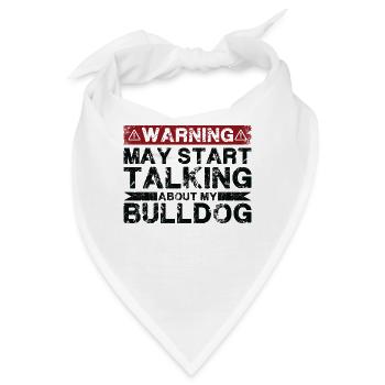Apropos Bulldogge - Bandana - Weiß - Vorne