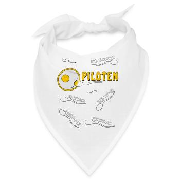 PILOTEN - Bandana - Weiß - Vorne