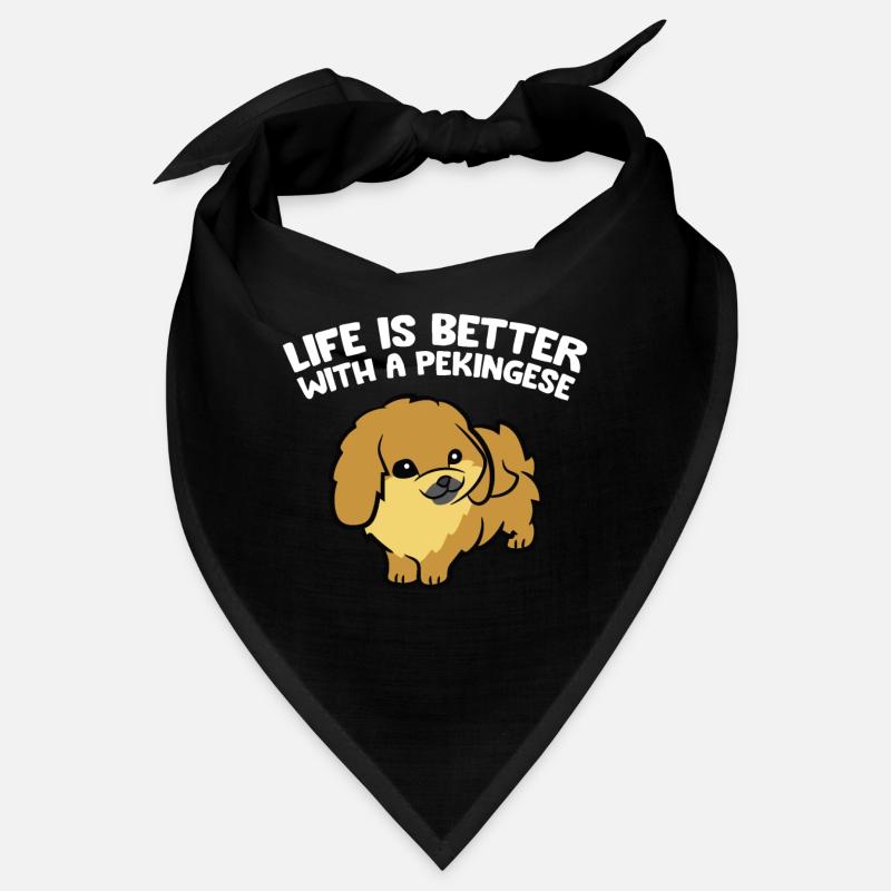 Life Is Better With A Pekingese Dog Bandana