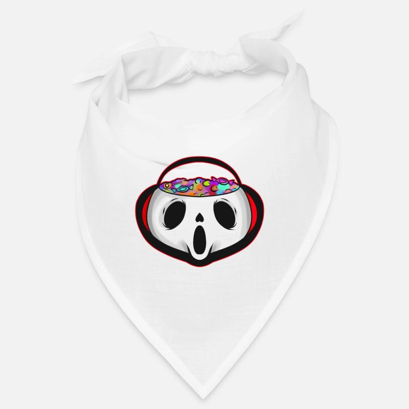Sweets Bucket Scary Ghost Sweets Collecting On Bandana