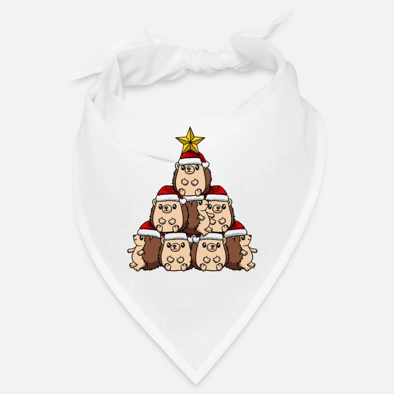 Arbre de Noël hérisson Bandana