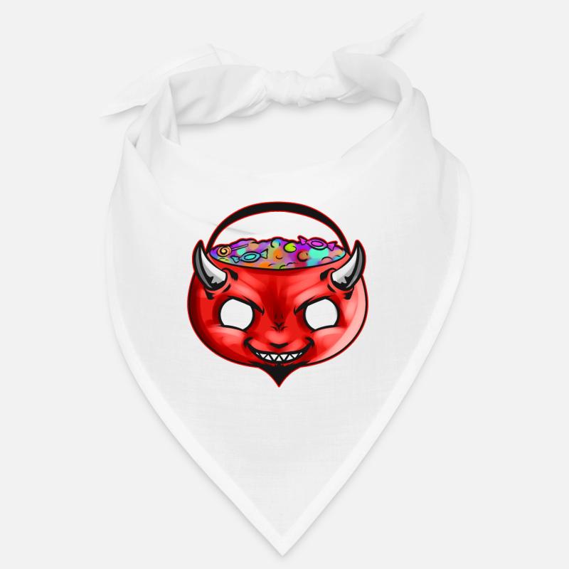 Sweets Bucket Scary Devil Sweets Collecting On Bandana
