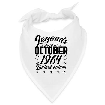 LEGENDS ARE BORN IN OKTOBER 1964 - JUBILÄUMS-GIF - Bandana - Weiß - Vorne