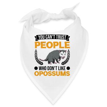 Opossum Geschenk Possum Beutelratte - Bandana - Weiß - Vorne