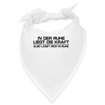 Last mich in ruhe - Bandana - Weiß - Vorne