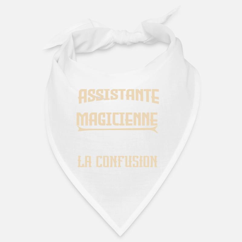 je suis Assistante pas magicienne. - Bandana - blanc