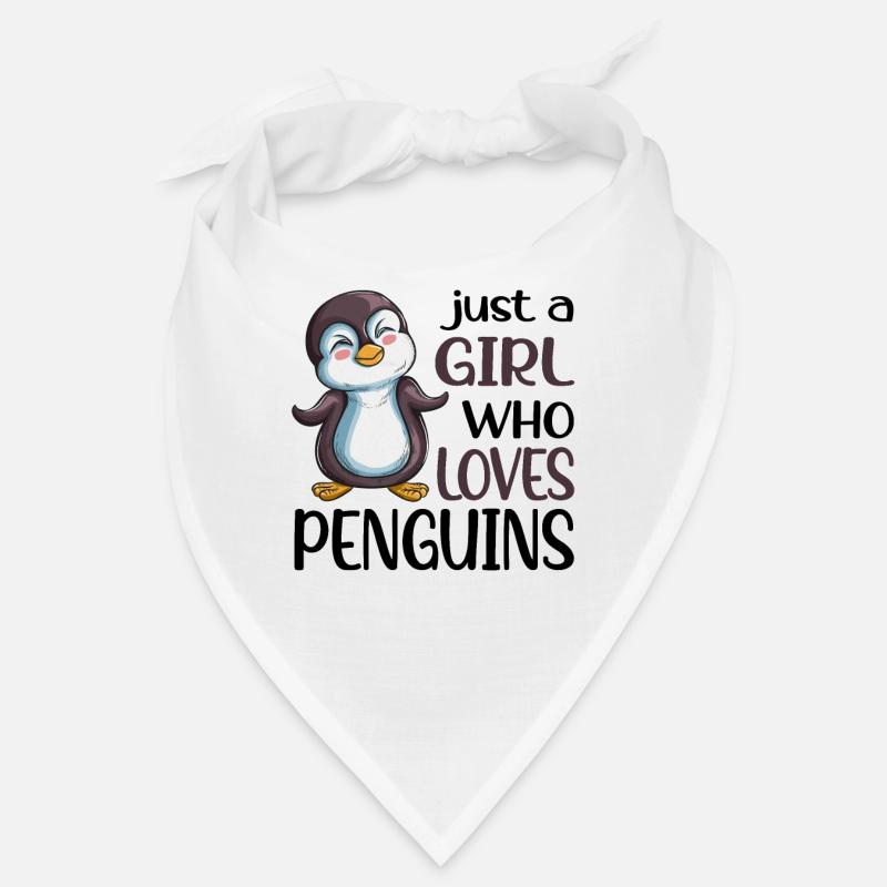 Königspinguin Kaiserpinguin Mädchen liebt Pinguine Bandana