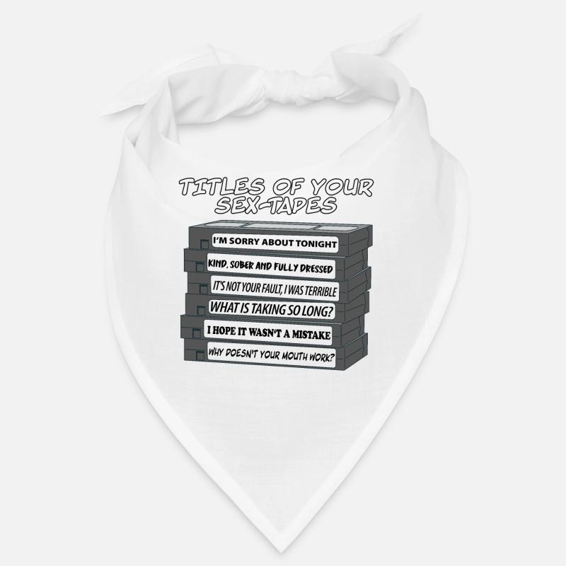 Titre de votre sextape drôle de conception de cassette VHS Bandana
