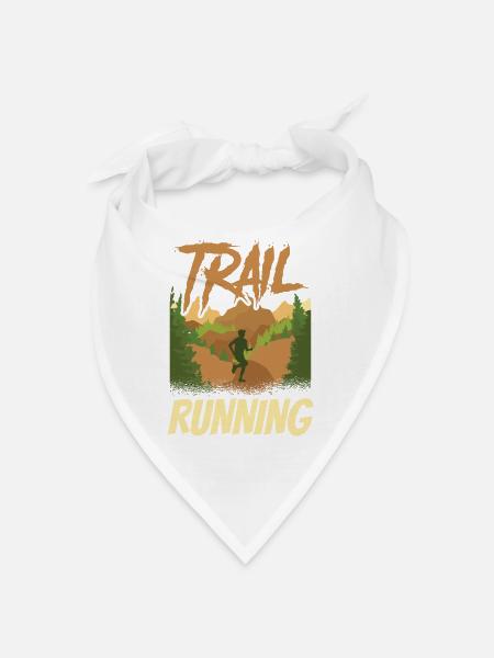 Trail Running Course Trail Running Runner - Bandana - blanc