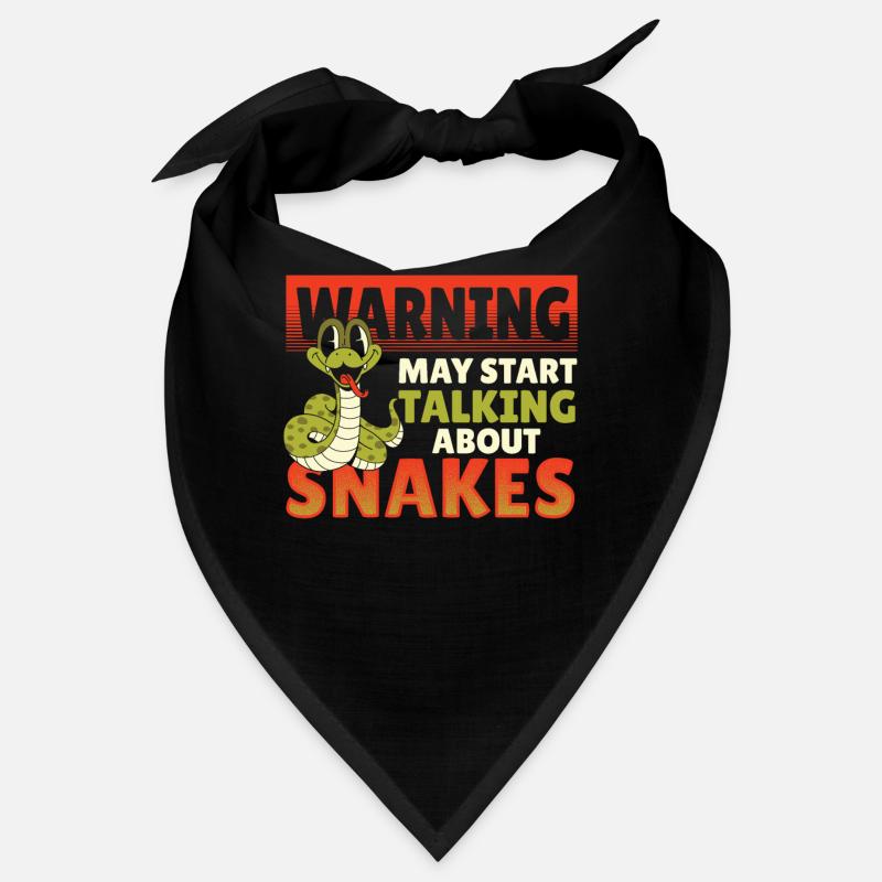Warning May Start Talking About Snakes Snake Bandana