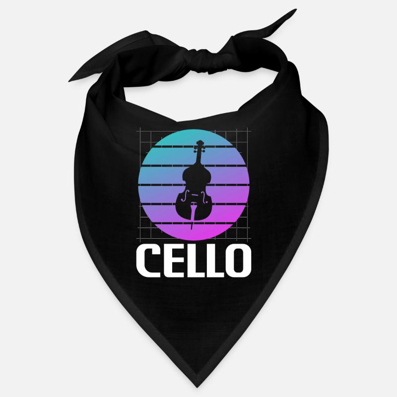 Instrument de violoncelle classique rétro vintage Bandana