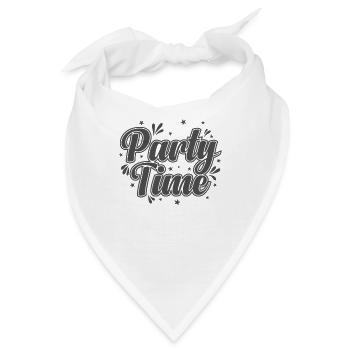 Party Time Feiern tanzen Musik Freunde - Bandana - Weiß - Vorne