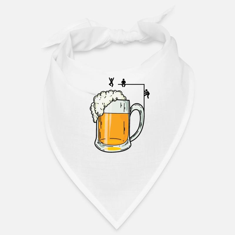 Bier und Strichmännchen machen Party Bandana