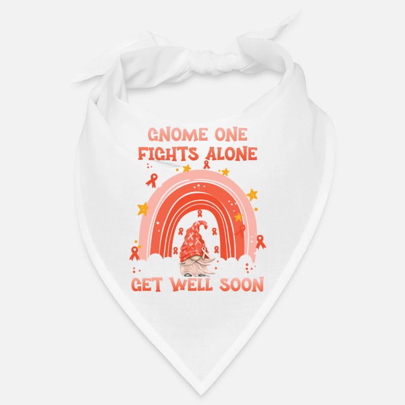 Gnome One Fights Alone Leukemia Awareness Bandana