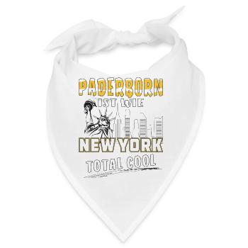 PADERBORN IST WIE NEW YORK - Bandana - Weiß - Vorne