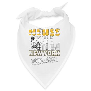 NEUSS IST WIE NEW YORK - Bandana - Weiß - Vorne