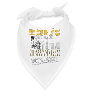 HOF IST WIE NEW YORK - Bandana - Weiß - Vorne