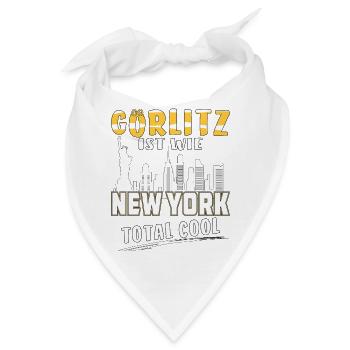 GÖRLITZ IST WIE NEW YORK - Bandana - Weiß - Vorne