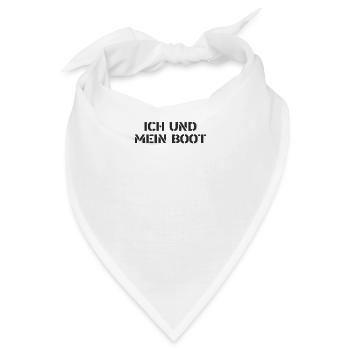 Segeln - Ich und mein Boot - Bandana - Weiß - Vorne