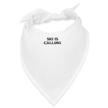 Ski - Ski is calling - Bandana - Weiß - Vorne