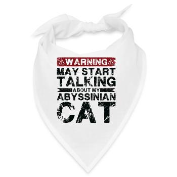 Apropos Abessinierkatze - Bandana - Weiß - Vorne