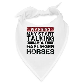 Über Haflinger Horse Sprechen - Bandana - Weiß - Vorne