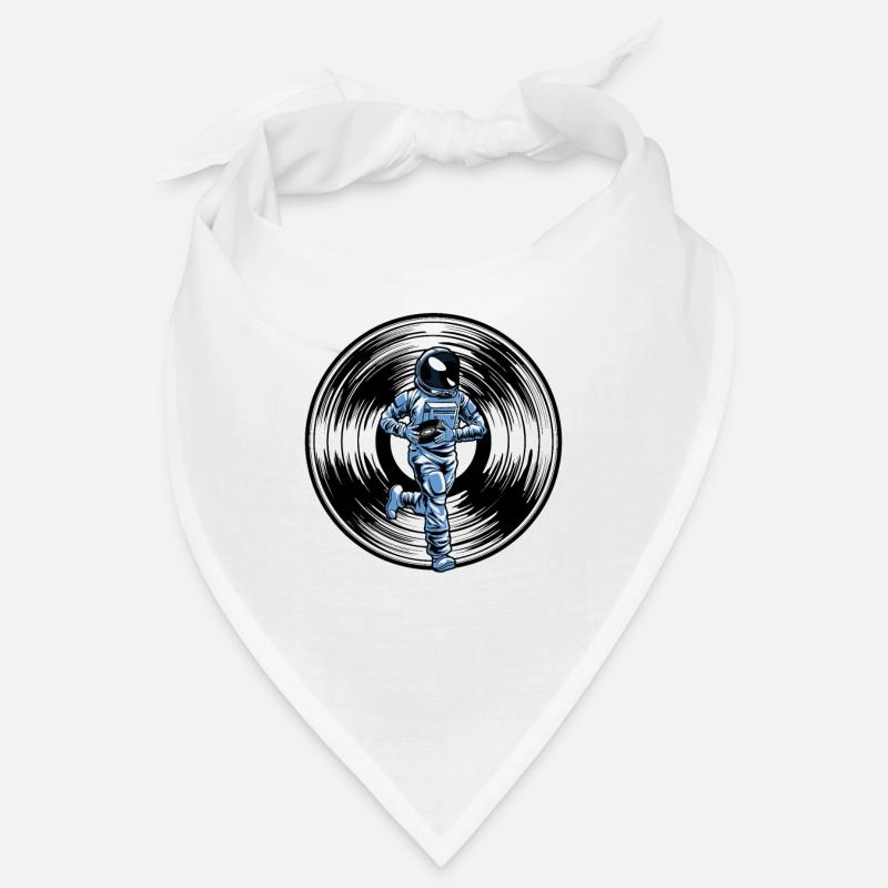 Astronaute collectionneur de disques vinyles Bandana
