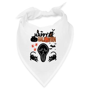 Halloween Halloween Halloween Halloween Halloween - Bandana - Weiß - Vorne