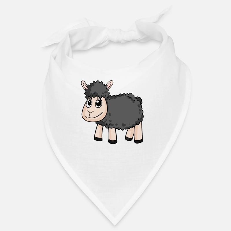 Schwarzes Schaf - Bandana - Weiß